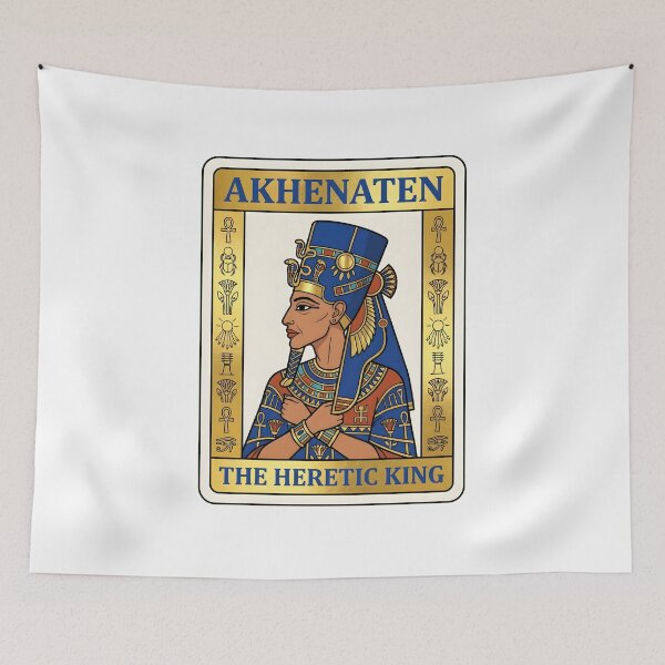 Item preview, Akhenaten The Heretic King Egyptian Pharaoh Playing Card Poster Graphic designed and sold by EKHOAISTORE.