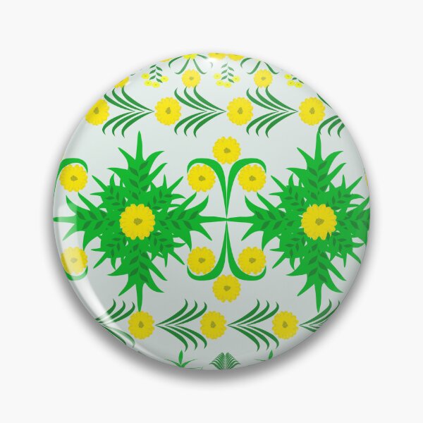 Item preview, Seamless Yellow Floral Pattern with Green Leaves for Textile and Fashion Design designed and sold by Ei-Ei.