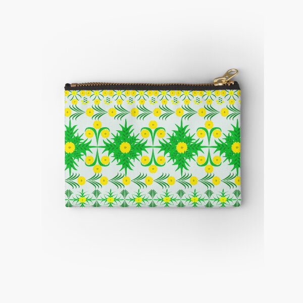 Item preview, Seamless Yellow Floral Pattern with Green Leaves for Textile and Fashion Design designed and sold by Ei-Ei.