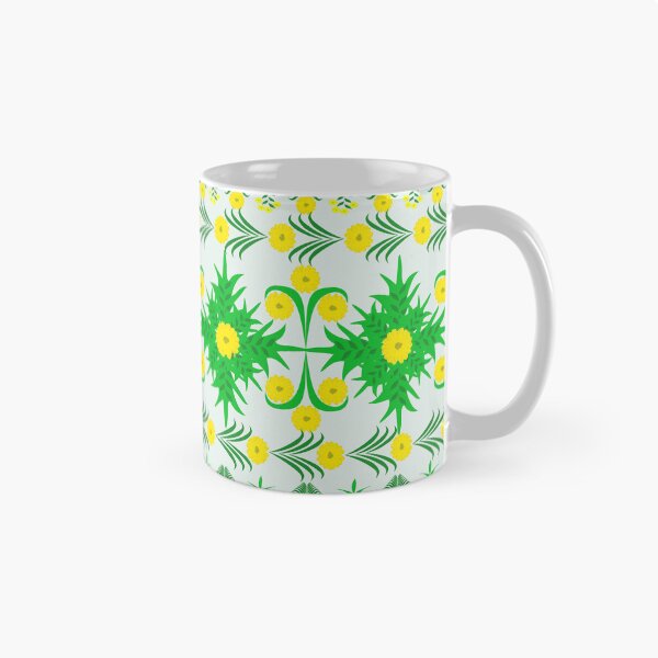 Item preview, Seamless Yellow Floral Pattern with Green Leaves for Textile and Fashion Design designed and sold by Ei-Ei.