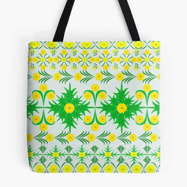 Item preview, Seamless Yellow Floral Pattern with Green Leaves for Textile and Fashion Design designed and sold by Ei-Ei.