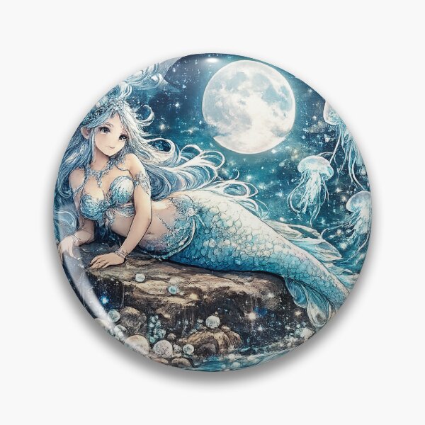 Item preview, Moonlit Mermaid Fantasy designed and sold by InkPixell.