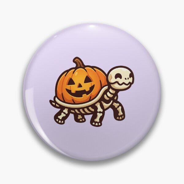 Item preview, Cute Skeleton Turtle with Pumpkin Shell designed and sold by Castiora.