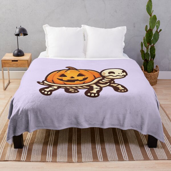 Item preview, Cute Skeleton Turtle with Pumpkin Shell designed and sold by Castiora.