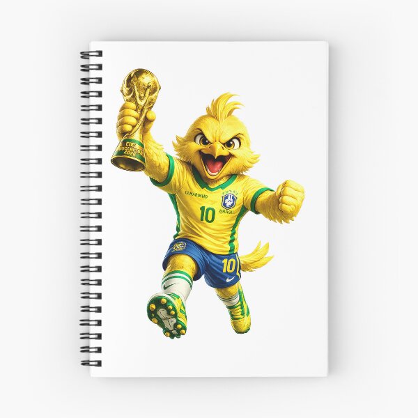 Item preview, Champion Canary Soccer Mascot Character Brazil FIFA 20206 designed and sold by SprinkleShades.