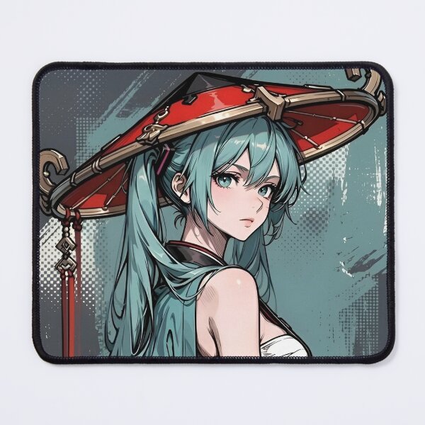 Item preview, Hatsune Miku Samurai Shrine Maiden Fan Art | Elegant Katana Vocaloid Anime Illustration designed and sold by Dyan4.