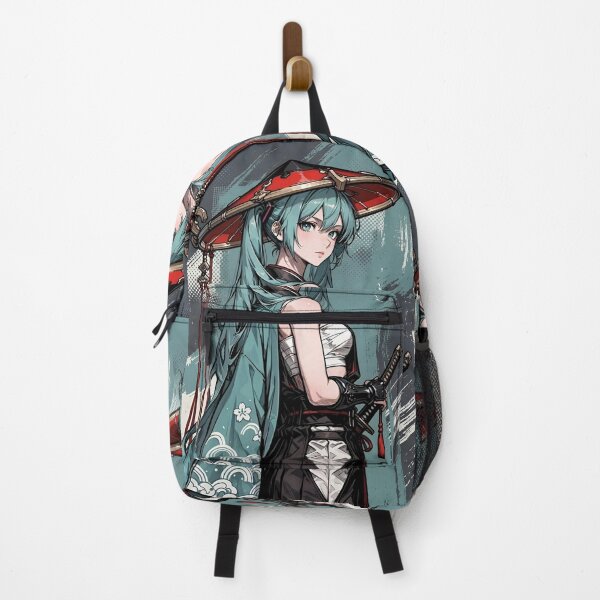 Item preview, Hatsune Miku Samurai Shrine Maiden Fan Art | Elegant Katana Vocaloid Anime Illustration designed and sold by Dyan4.