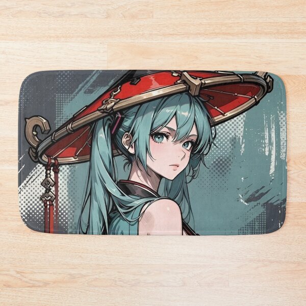 Item preview, Hatsune Miku Samurai Shrine Maiden Fan Art | Elegant Katana Vocaloid Anime Illustration designed and sold by Dyan4.