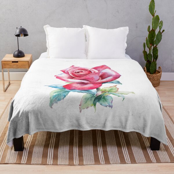 Item preview, Classic Red Rose Watercolor Symbol of Love & Passion designed and sold by art-tee-ua.