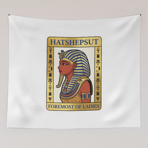 Item preview, Hatshepsut Foremost Of Ladies Egyptian Queen Playing Card Poster Graphic designed and sold by EKHOAISTORE.