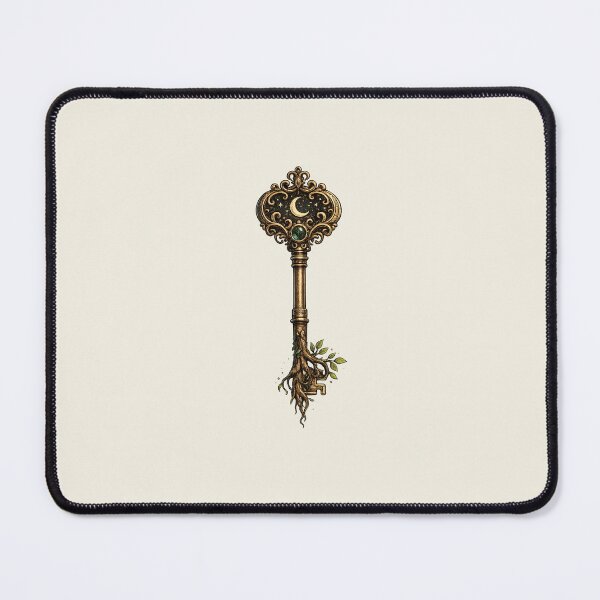 Item preview, Vintage Celestial Magic Key - Retro Cottagecore Gothic Skeleton Key designed and sold by NinaVibeStudio.