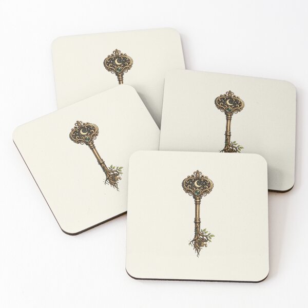 Item preview, Vintage Celestial Magic Key - Retro Cottagecore Gothic Skeleton Key designed and sold by NinaVibeStudio.