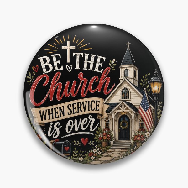 Item preview, Be The Church When Service Is Over Christian Church Floral Vintage Vector designed and sold by Spyshirt.