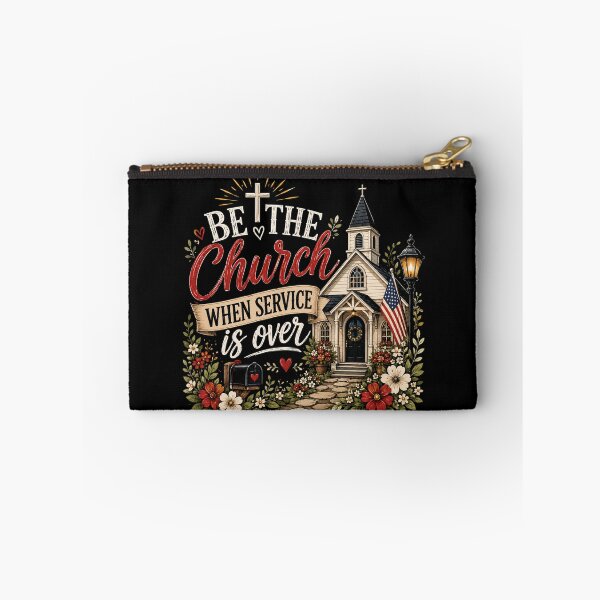 Item preview, Be The Church When Service Is Over Christian Church Floral Vintage Vector designed and sold by Spyshirt.