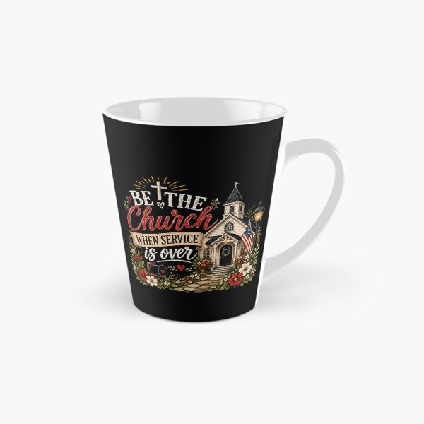 Item preview, Be The Church When Service Is Over Christian Church Floral Vintage Vector designed and sold by Spyshirt.