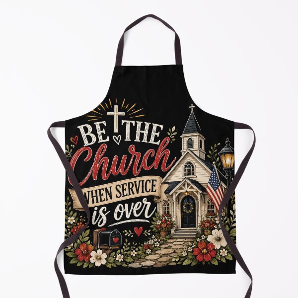 Item preview, Be The Church When Service Is Over Christian Church Floral Vintage Vector designed and sold by Spyshirt.