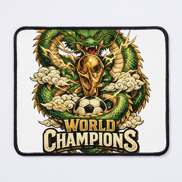 Item preview, Mythical Dragon Soccer Champions - Epic Golden Trophy Art designed and sold by MugenAnime.