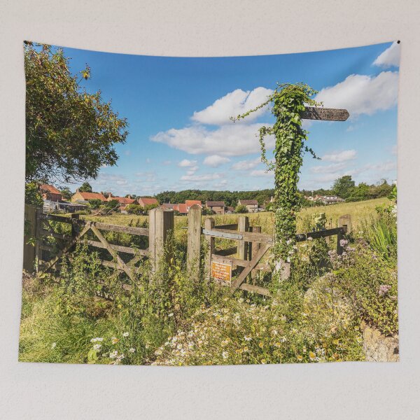 Item preview, Tealby Countryside Gate and Village View, Lincolnshire, England designed and sold by Paul Thompson Photography.