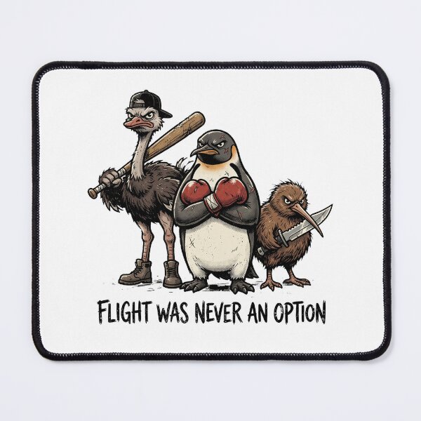 Item preview, Flight Was Never An Option - Funny Armed Flightless Birds Meme designed and sold by AdyKurniawan.