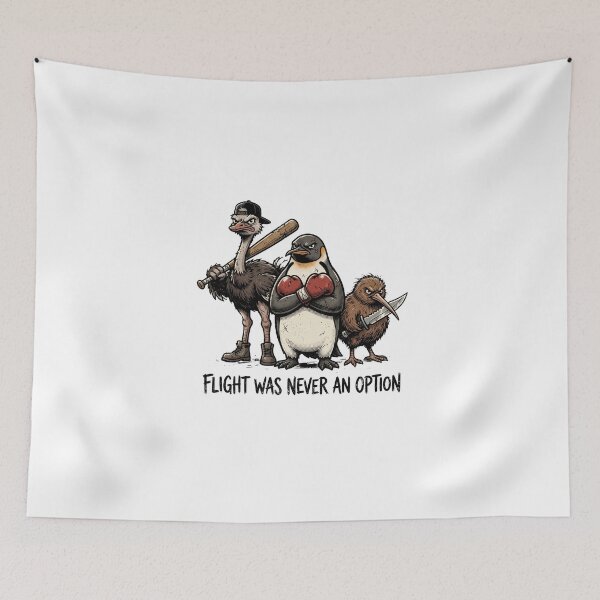 Item preview, Flight Was Never An Option - Funny Armed Flightless Birds Meme designed and sold by AdyKurniawan.