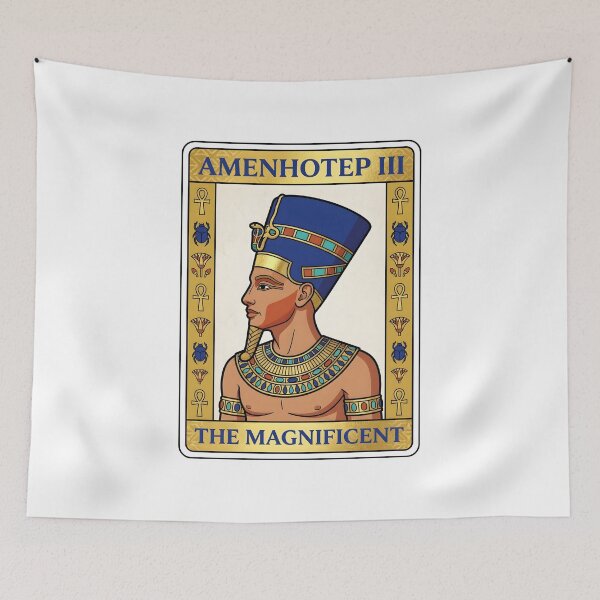 Item preview, Amenhotep III The Magnificent Egyptian Pharaoh Playing Card Poster Graphic designed and sold by EKHOAISTORE.