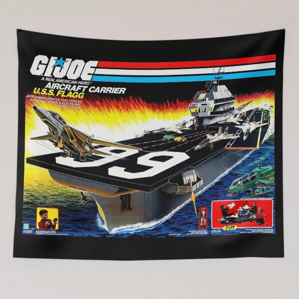 Item preview, GIJOE AIRCRAFT CARRIER BOX ART designed and sold by The Retromotel.
