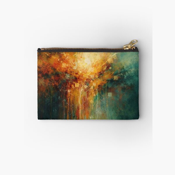 Item preview, Teal and Gold Cosmic Abstract Nebula Burst designed and sold by Joey Santiago.