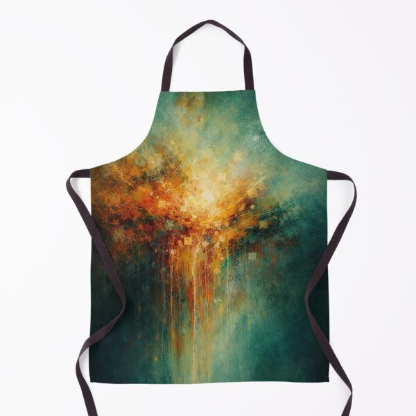 Item preview, Teal and Gold Cosmic Abstract Nebula Burst designed and sold by Joey Santiago.