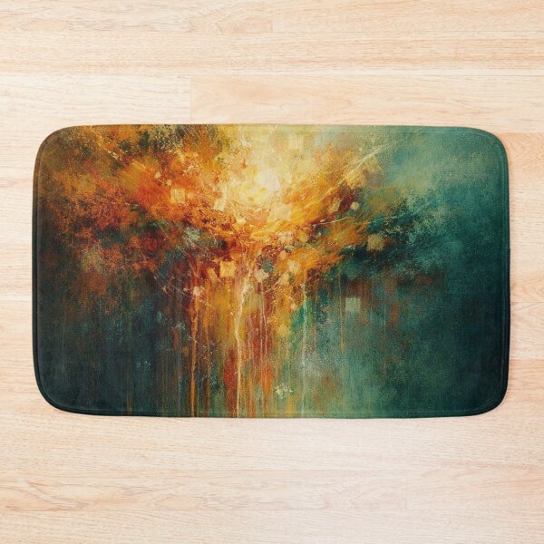 Item preview, Teal and Gold Cosmic Abstract Nebula Burst designed and sold by Joey Santiago.