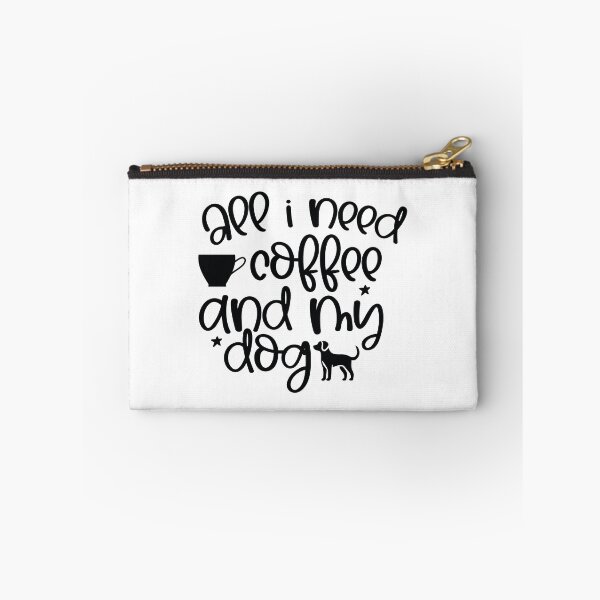 Item preview, All I Need Coffee And My Dog - Cute Retro Gift Dog Quotes Cool Mother Matching Family Owner Girl Mom Apparel Art designed and sold by FuzionRaptor.