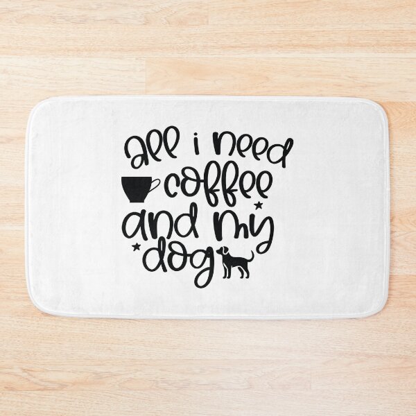 Item preview, All I Need Coffee And My Dog - Cute Retro Gift Dog Quotes Cool Mother Matching Family Owner Girl Mom Apparel Art designed and sold by FuzionRaptor.