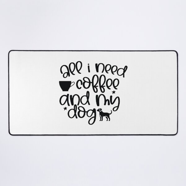 Item preview, All I Need Coffee And My Dog - Cute Retro Gift Dog Quotes Cool Mother Matching Family Owner Girl Mom Apparel Art designed and sold by FuzionRaptor.