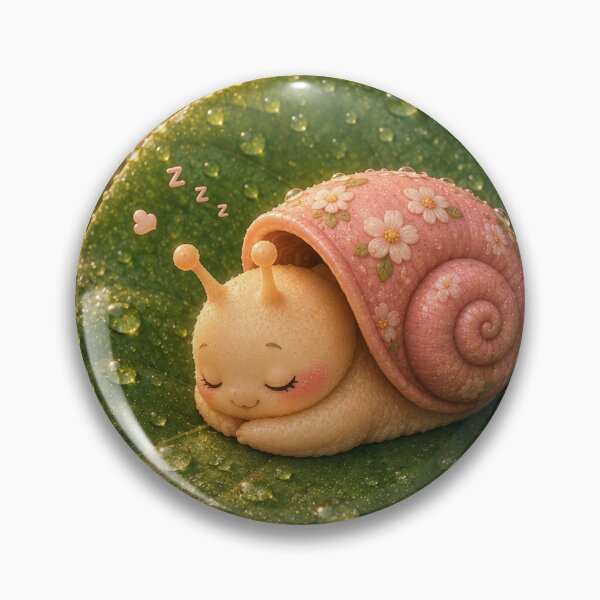 Item preview, Sleepy snail on Dewy leaf designed and sold by Design by Sara.