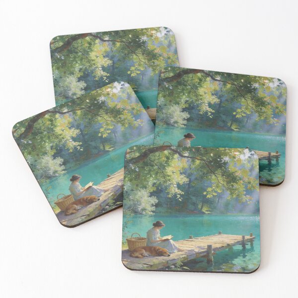 Item preview, Quiet Reading by the Emerald Lake designed and sold by BlareBlare.