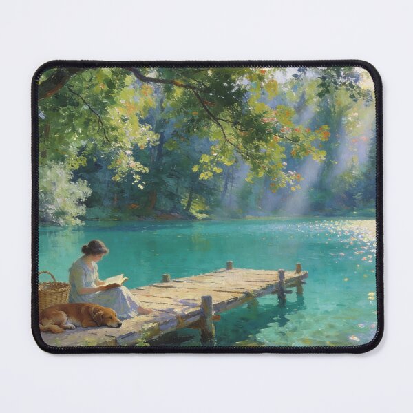 Item preview, Quiet Reading by the Emerald Lake designed and sold by BlareBlare.