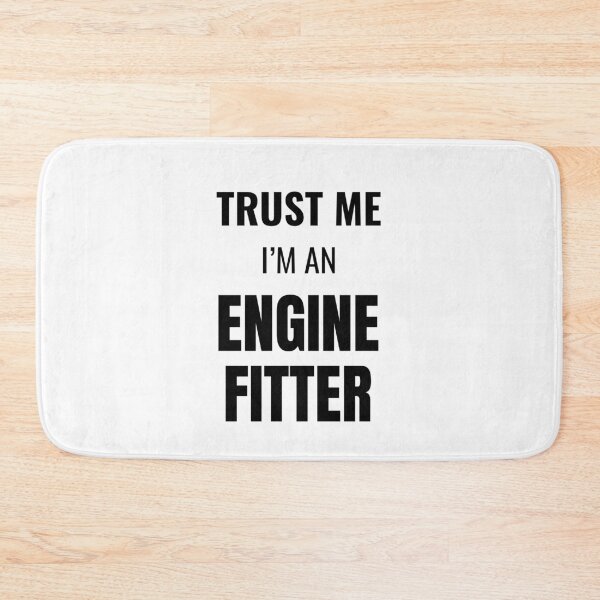 Item preview, Trust Me I'm an Engine Fitter (Black) designed and sold by ShipCrewNation.
