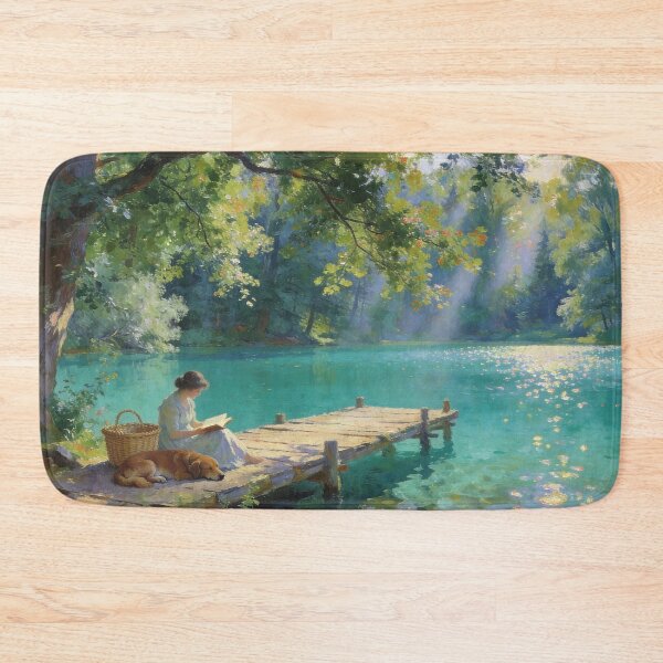 Item preview, Quiet Reading by the Emerald Lake designed and sold by BlareBlare.