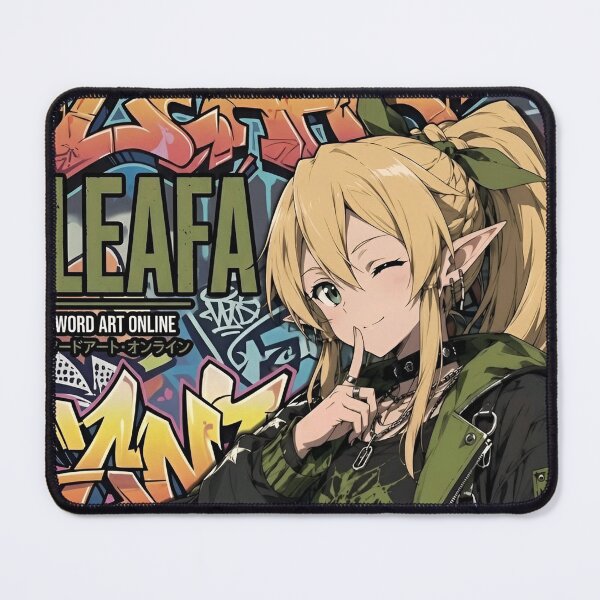 Item preview, Leafa Streetwear Graffiti Fan Art | Sword Art Online Urban Anime Girl Illustration designed and sold by Dyan4.
