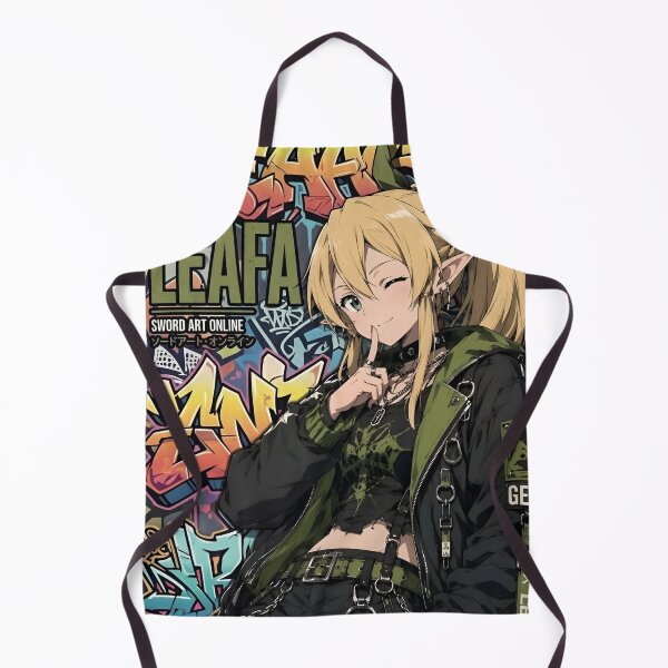 Artikelvorschau, Leafa Streetwear Graffiti Fan Art | Sword Art Online Urban Anime Girl Illustration entworfen und verkauft von Dyan4.
