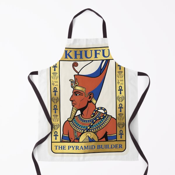 Item preview, Khufu The Pyramid Builder Egyptian Pharaoh Playing Card Poster Graphic designed and sold by EKHOAISTORE.