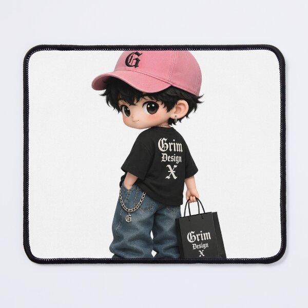 Item preview, Grim Design X Luxury Chibi Streetwear Mascot | Cute Gothic Fashion Character designed and sold by GrimDesignsx.