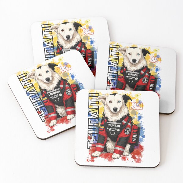 Item preview, Tsunami K9 Rescue Dog - Venezuelan Hero Search and Rescue Earthquake Rescue Illustration designed and sold by AvalonTshirts.