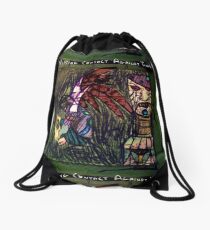 Simulating Contact Against Thraxus Album Artwork Drawstring Bag