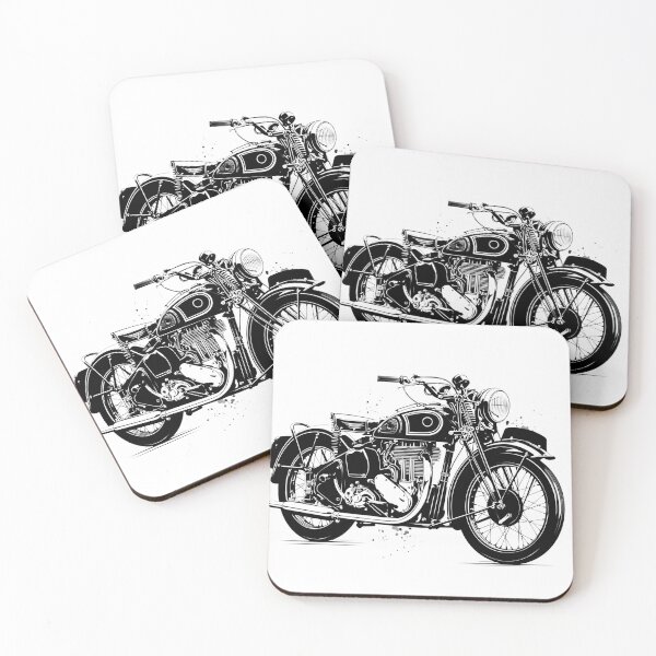 Item preview, Vintage Classic Motorcycle Illustration designed and sold by Masloshop.
