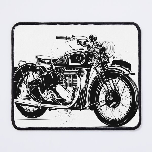 Item preview, Vintage Classic Motorcycle Illustration designed and sold by Masloshop.