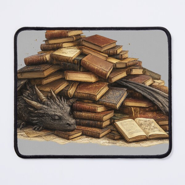 Item preview, Fantasy dragon and books designed and sold by DreamCloths12.