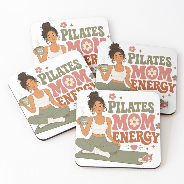 Aperçu de l'œuvre Pilates Mom Energy Funny Retro Pilates Design créée et vendue par SnortStudio.