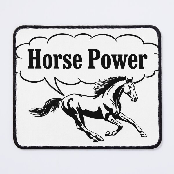 Item preview, Horse Power Comic Thought Bubble T-Shirt — Horse Lover Gift for Equestrians, Retro Graphic Style designed and sold by C-Plus-Home.