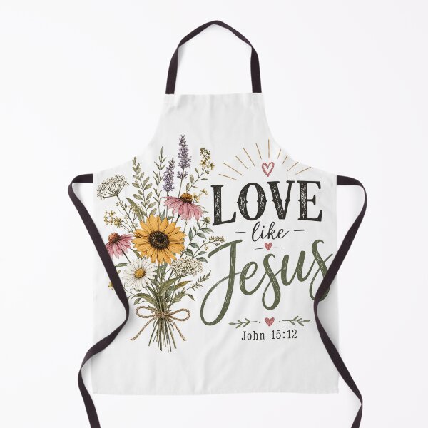 Item preview, Love Like Jesus Wildflower Botanical Christian Floral Vintage John 15:12 designed and sold by Spyshirt.