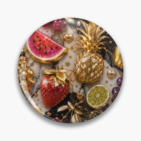 Item preview, Luxury Gold Fruit Pattern designed and sold by Aramdesing.